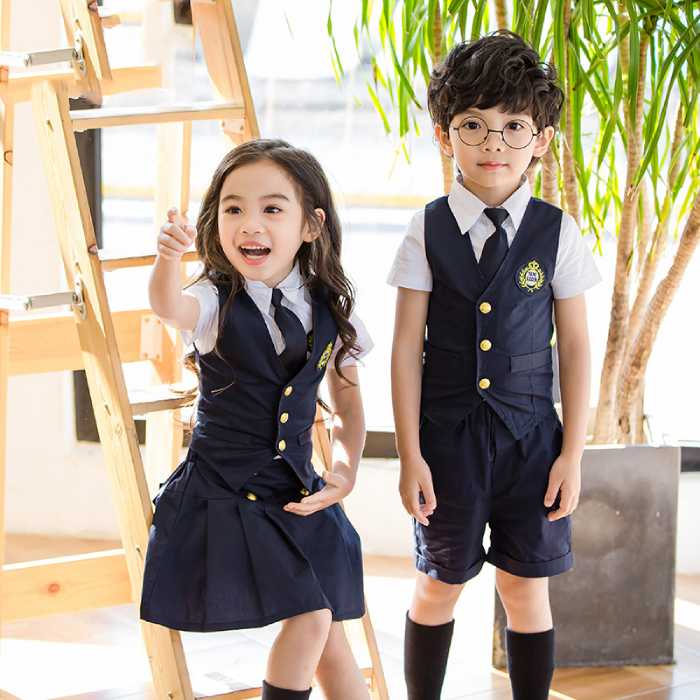 Thiết kế áo gile dành cho các bé học sinh cấp 1