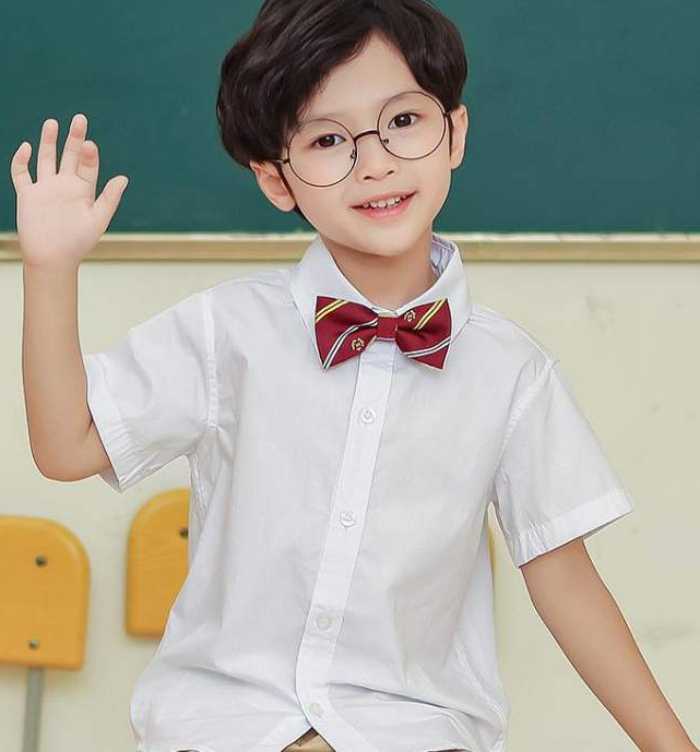 Trang phục áo sơ mi tiểu học thanh lịch