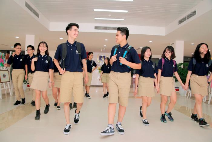 Mẫu áo polo của học sinh cấp 2 trường Vinschool