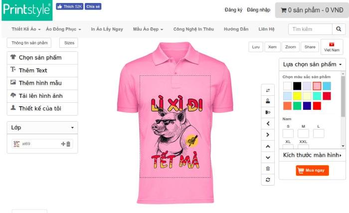 Phần mềm thiết kế hình in áo thun Printstyle