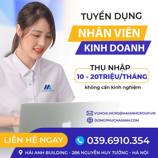 TUYỂN DỤNG NHÂN VIÊN SALE ONLINE – DATA CÓ SẴN