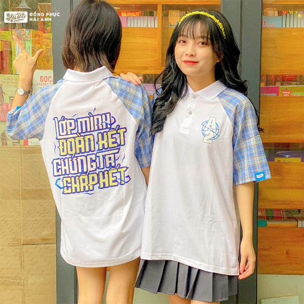 Áo lớp cổ caro mang phong cách lịch sự