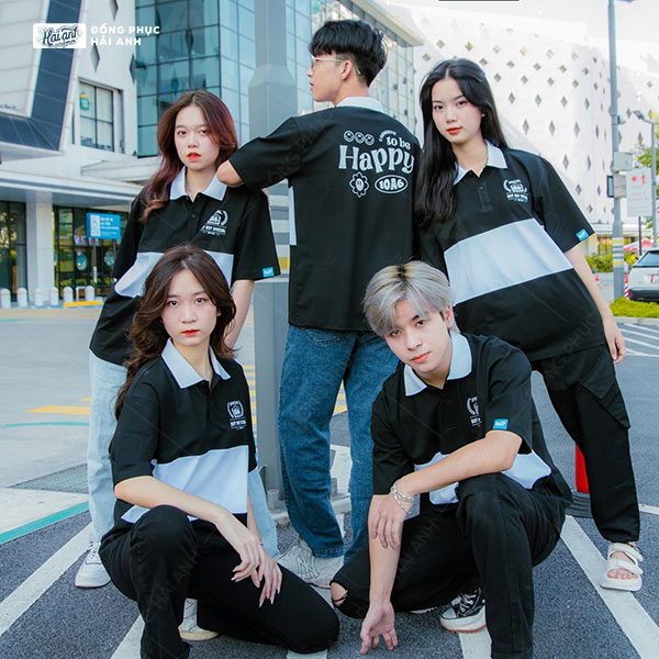 Áo lớp màu đen có cổ - BST Dusty 
