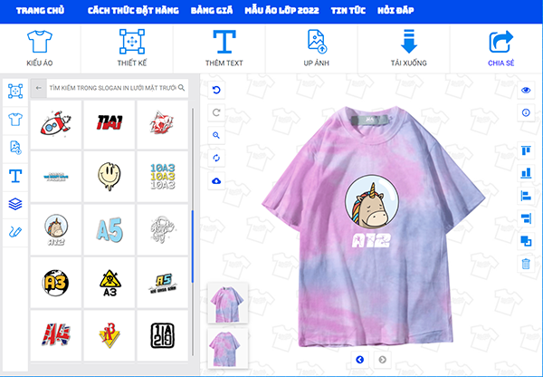 Thiết kế logo áo lớp hình con ngựa