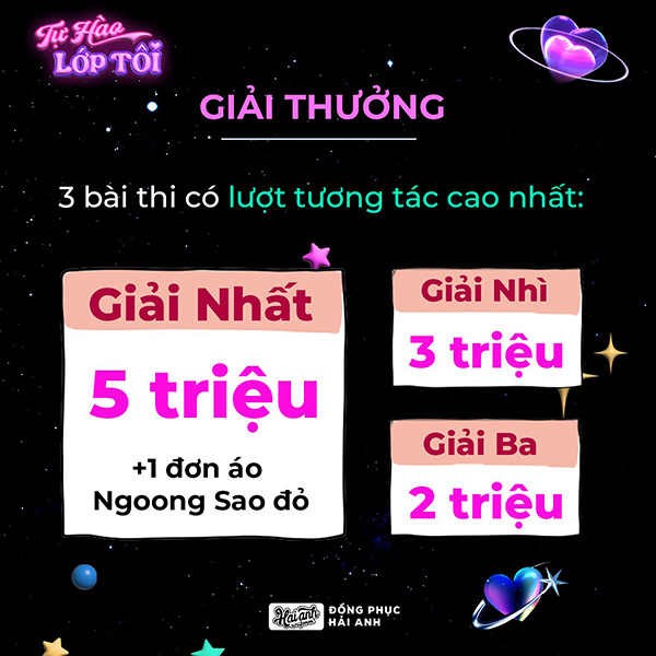 Giải thưởng cuộc thi TỰ HÀO LỚP TÔI