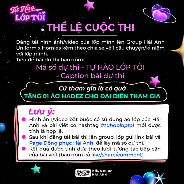 Thể lệ cuộc thi TỰ HÀO LỚP TÔI