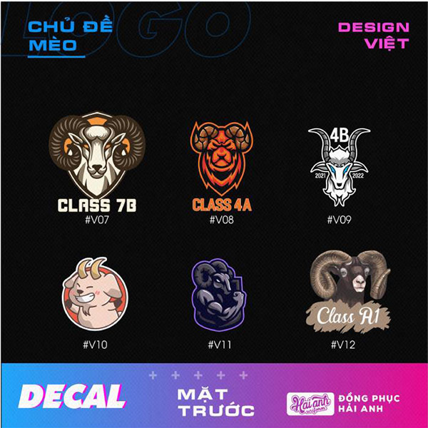 Các thiết kế logo hình con dê ngầu, cá tính