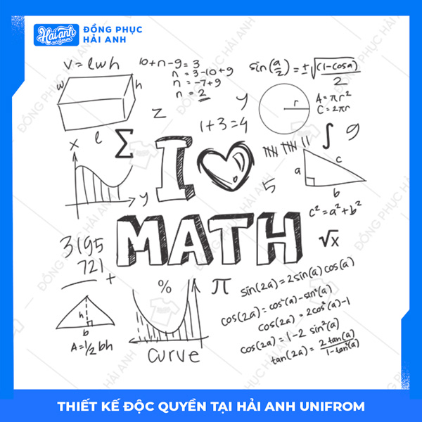 Logo chuyên toán I love math