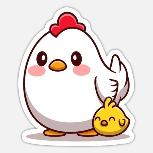 Mẫu con gà chibi mắt long lanh “đốn tim” người nhìn