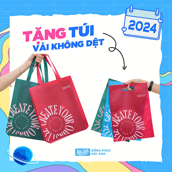 Túi vải không dệt bảo vệ môi trường 