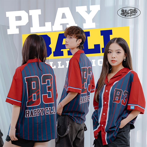 Mẫu áo lớp sơ mi PlayBall