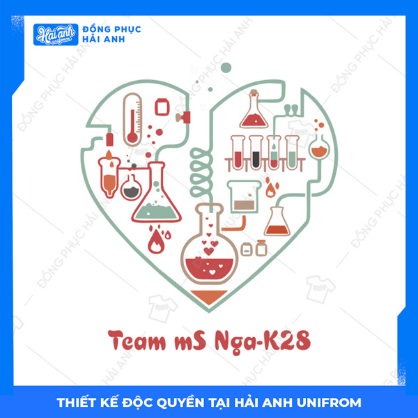Logo áo lớp chuyên Hóa Ms Hoa