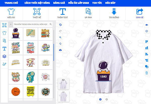 Thiết kế áo lớp chuyên Sinh