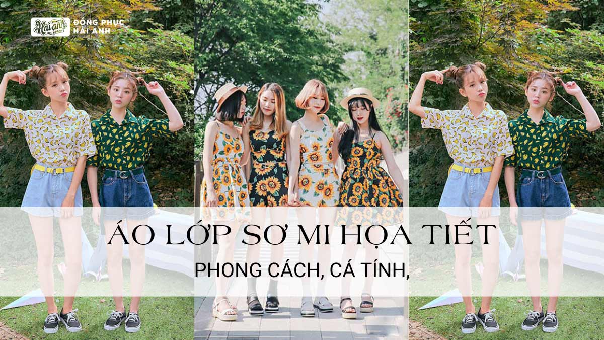 Điểm Danh 7 Mẫu Áo Lớp Sơ Mi Họa Tiết Hot Trend Hiện Nay