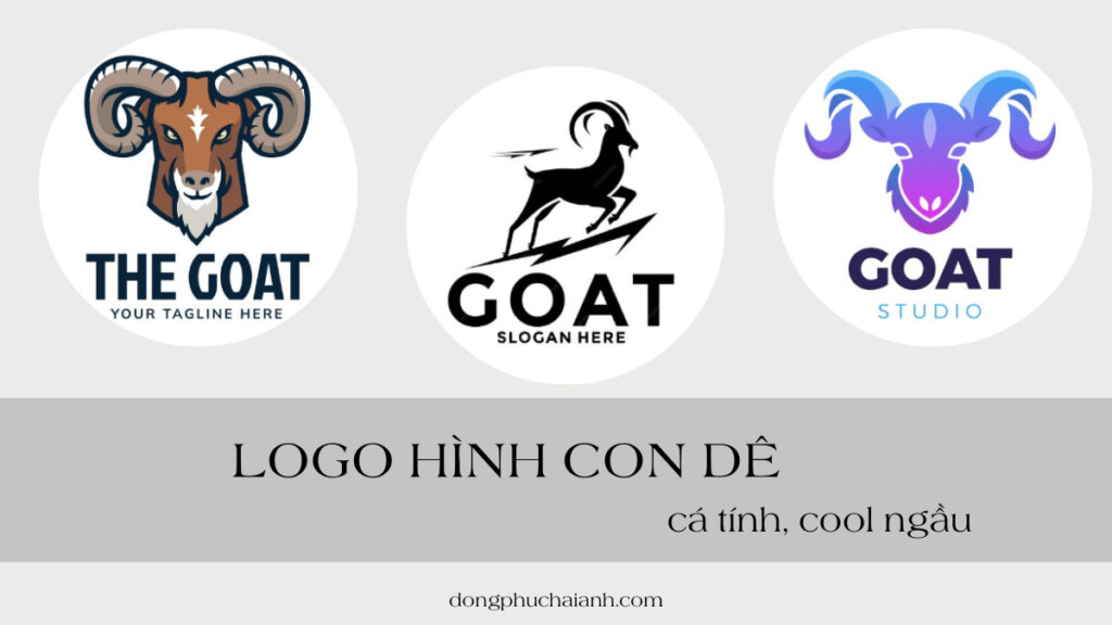 Logo hình con dê cá tính, cool ngầu