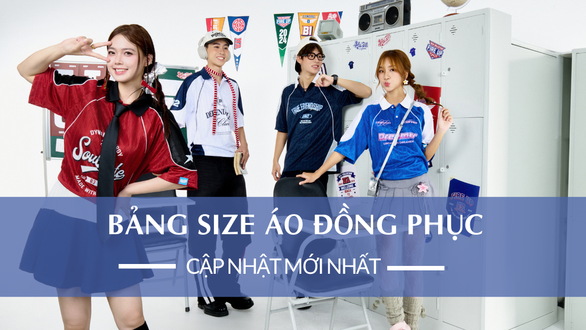 Bảng Size Áo Đồng Phục Lớp 2026: Thông Số Chuẩn & Cách Đo Đơn Giản