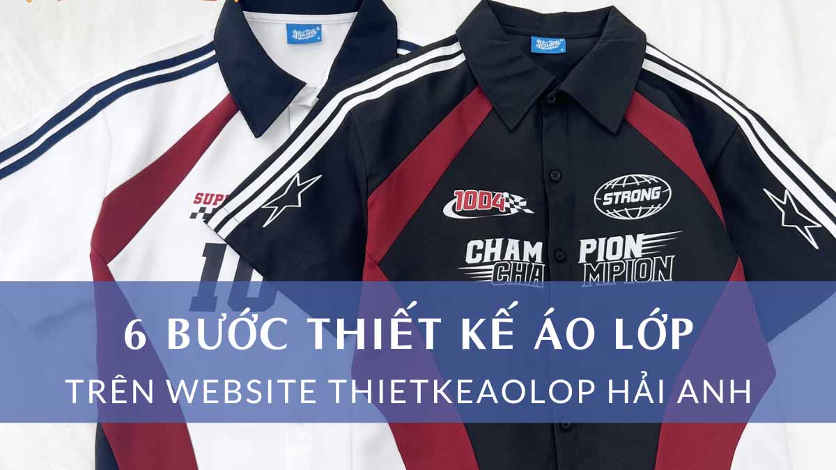 6 Bước thiết kế áo lớp trên website thietkeaolop.vn đơn giản