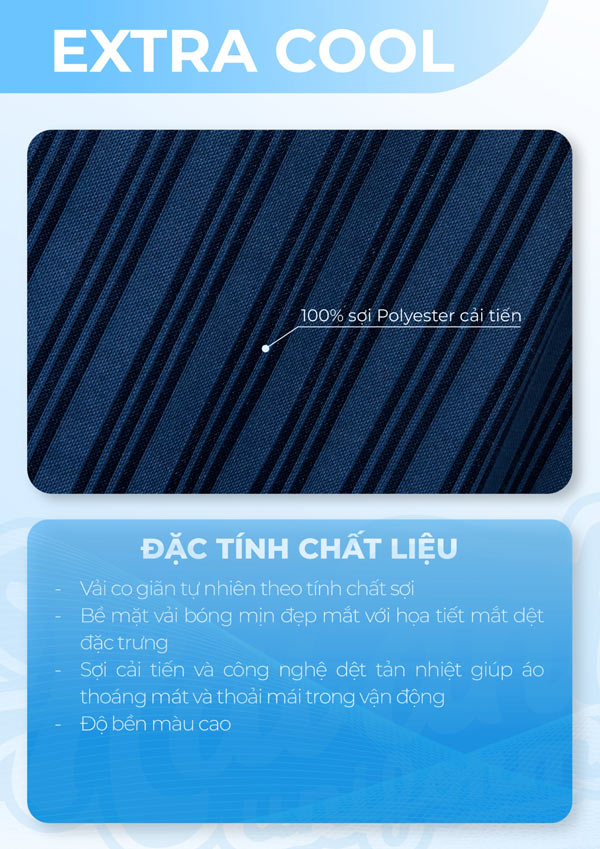 Bảng thành phần vải Extracool
