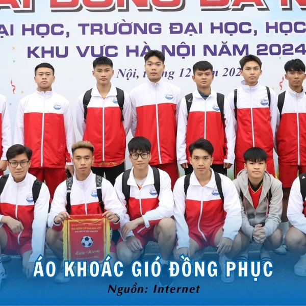 Mẫu áo khoác gió Thủy Lợi cá tính, thể thao