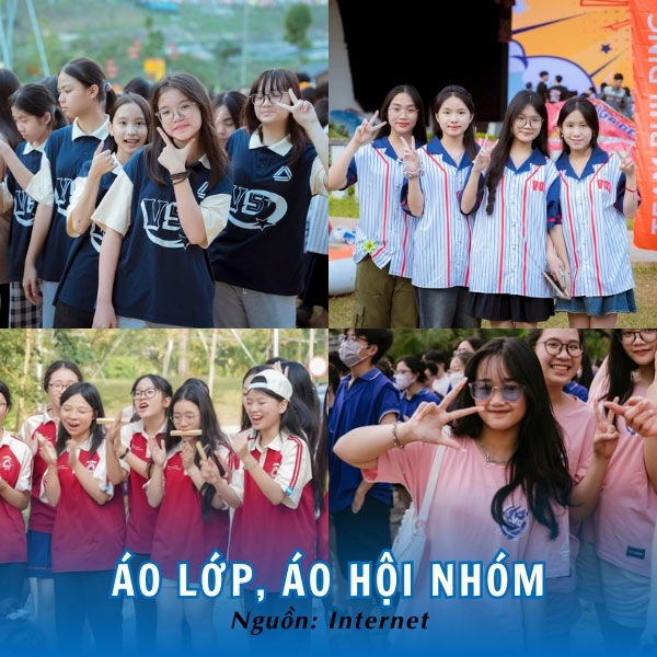 Một số mẫu áo lớp, hội nhóm Trường Lương Thế Vinh