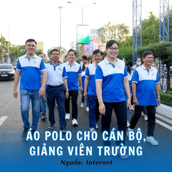 Áo polo cho cán bộ giảng viên trường trẻ trung, thanh lịch