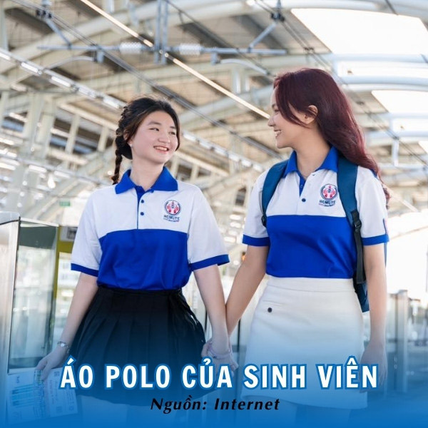 Kiểu dáng trẻ trung, hiện đại của mẫu áo đồng phục polo sinh viên HCMUTE