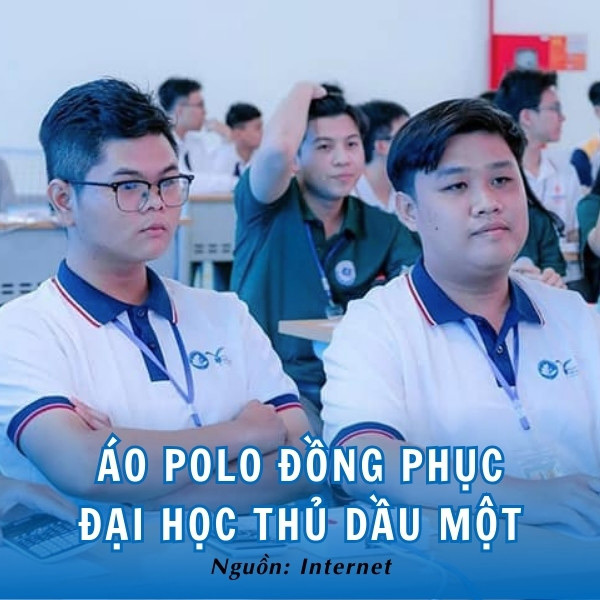 Thiết kế thanh lịch, trẻ trung của mẫu áo polo đồng phục TDMU