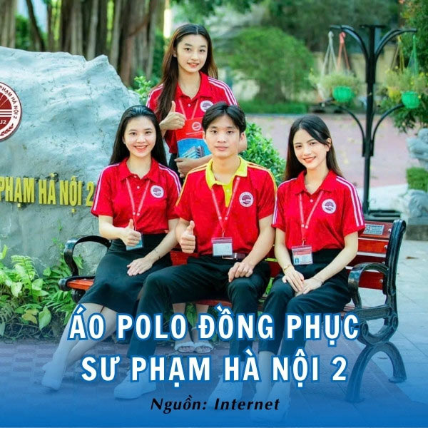 Sinh viên HPU2 rạng rỡ và tự tin trong áo thun polo đồng phục