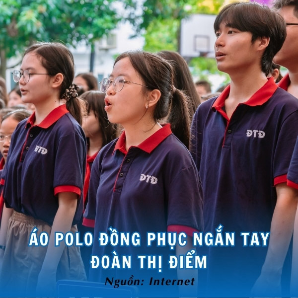 Học sinh trường Đoàn Thị Điểm năng động trong áo đồng phục polo tay ngắn