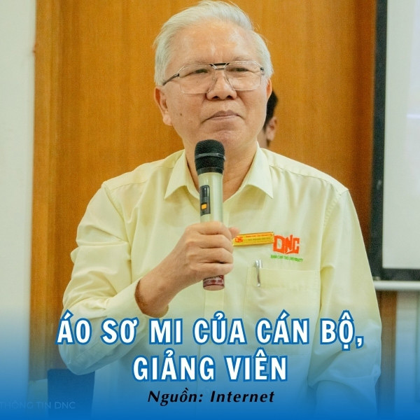 Cán bộ, giảng viên DNC diện áo sơ mi màu vàng lịch sự, chuyên  