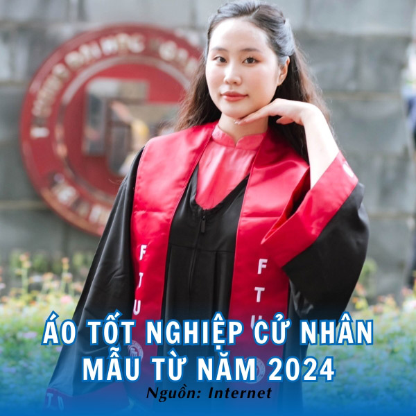 Áo tốt nghiệp cử nhân Ngoại thương từ năm 2024