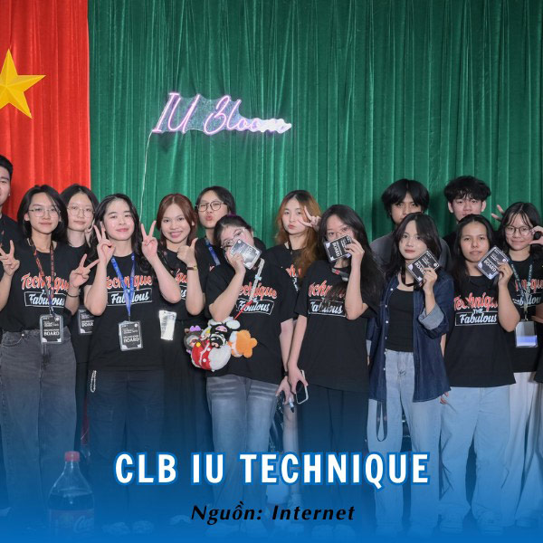 Đồng phục áo thun đen CLB IU Technique