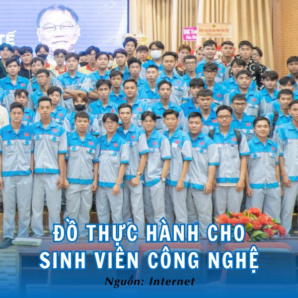 Trang phục thực hành chuyên dụng cho sinh viên ngành công nghệ DNC