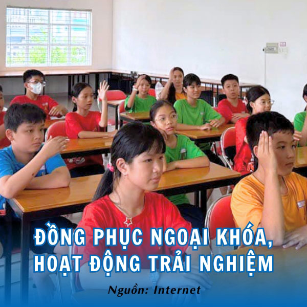 Áo lớp đẹp, đồng phục ngoại khóa hoạt động trải nghiệm THCS Âu Lạc