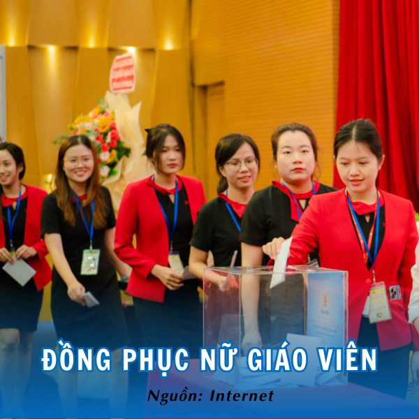 Đồng phục trường Hồng Bàng của nữ giáo viên 