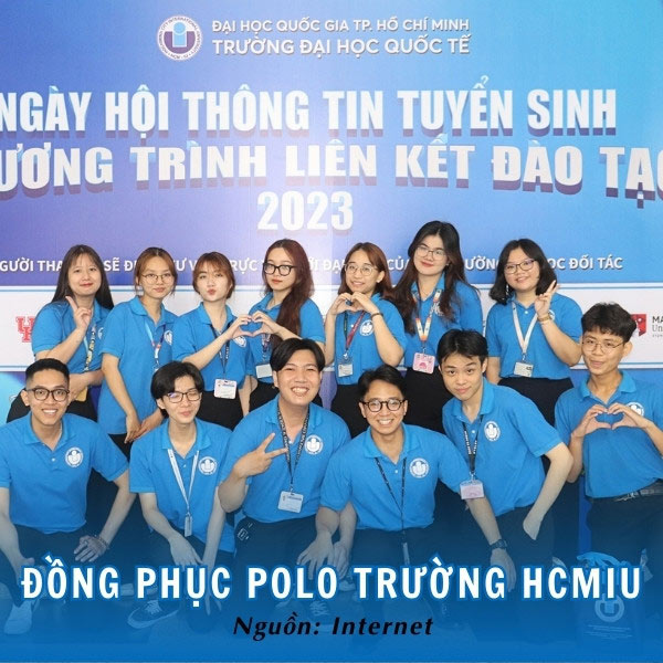 Đồng phục polo trường HCMIU hiện đại, năng động