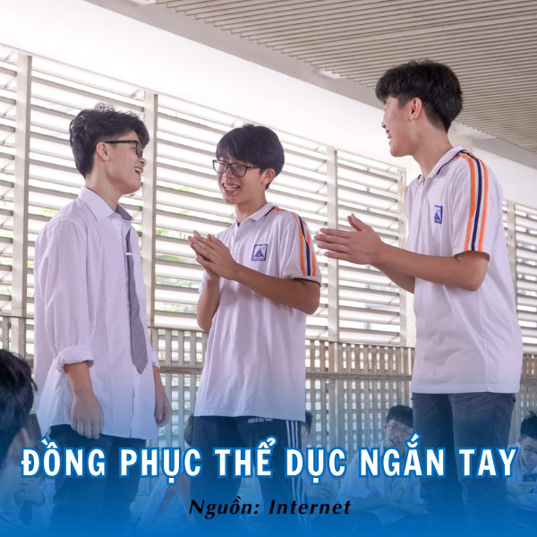 Học sinh AMS trẻ trung và khỏe khoắn trong áo đồng phục thể dục ngắn tay