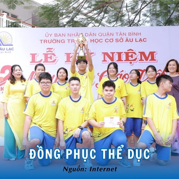 Đồng phục thể dục THCS Âu Lạc rực rỡ, bắt mắt