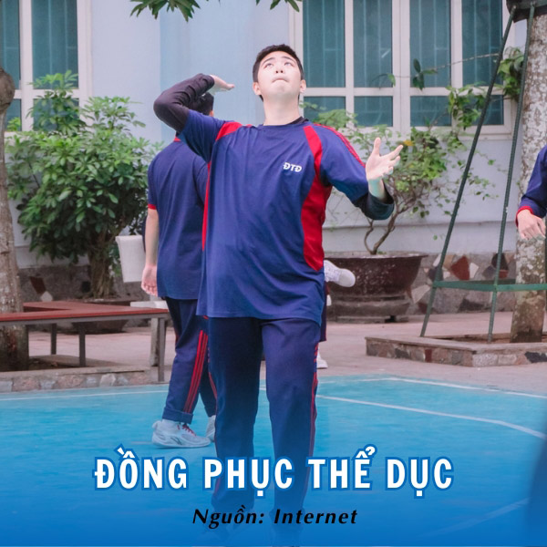 Kiểu dáng hiện đại và năng động của đồng phục thể dục trường THPT Đoàn Thị Điểm