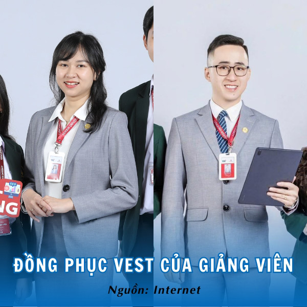 Đồng phục vest của giảng viên chỉn chu, ấn tượng