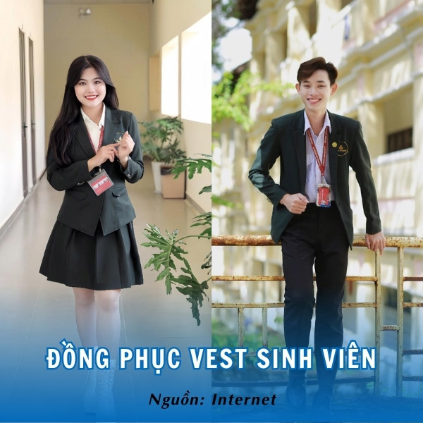 Đồng phục vest sinh viên thanh lịch, cuốn hút 