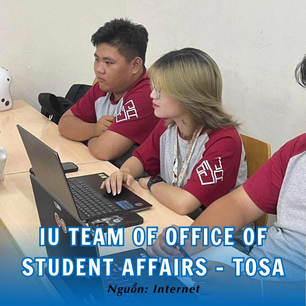 Mẫu áo thun độc đáo IU Team of Office of Student Affairs - TOSA