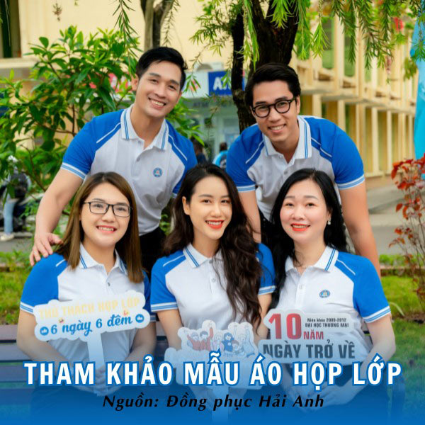 Mẫu áo họp lớp Hải Anh hài hòa, bắt mắt