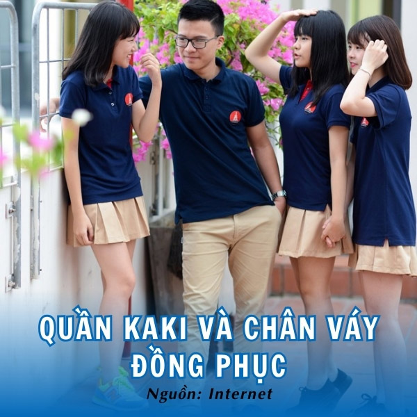 Quần kaki và chân váy đồng phục hiện đại, trẻ trung