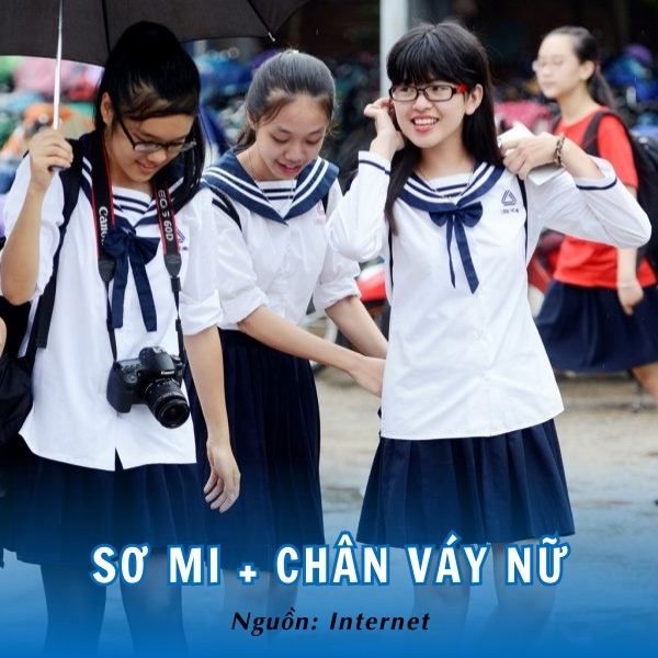 Đồng phục sơ mi Trường Lương Thế Vinh duyên dáng, tinh tế dành cho nữ sinh