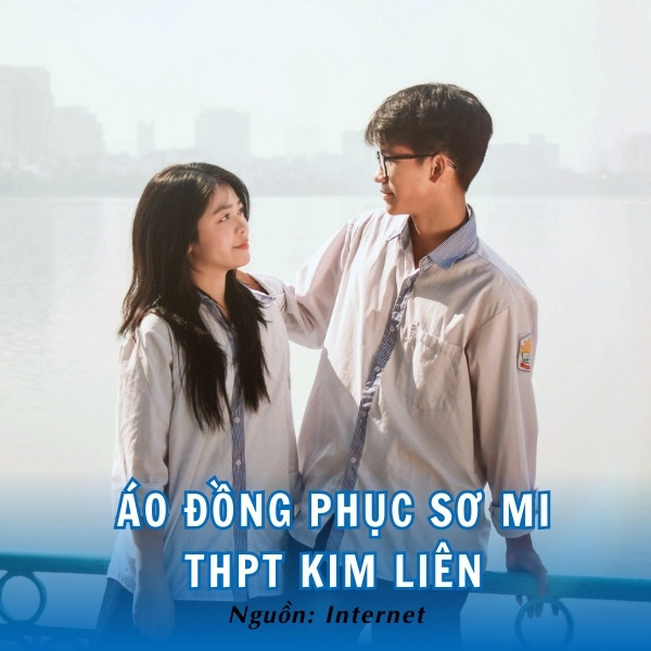 Mẫu áo đồng phục sơ mi Kim Liên tinh khôi, hiện đại