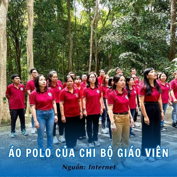 Áo polo đồng phục chi bộ giáo viên Trường THPT Giồng Ông Tố nổi bật, lịch sự