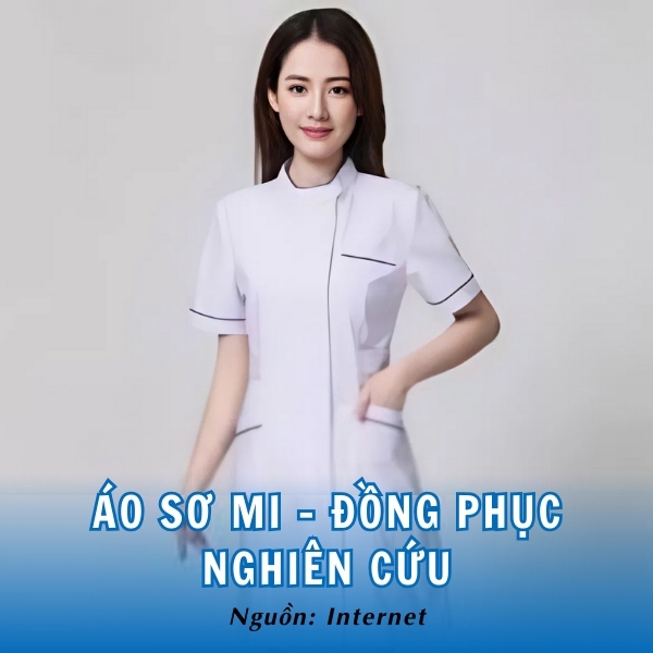 Áo sơ mi - đồng phục nghiên cứu NLU thanh lịch, chỉn chu