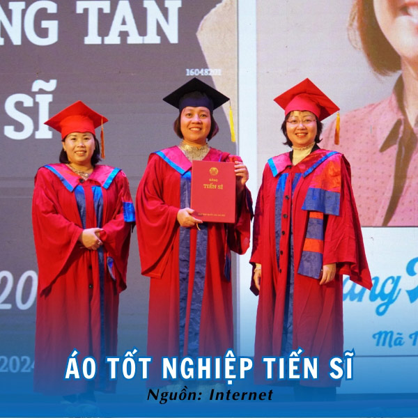 Áo tốt nghiệp Tiến sĩ trang nghiêm 