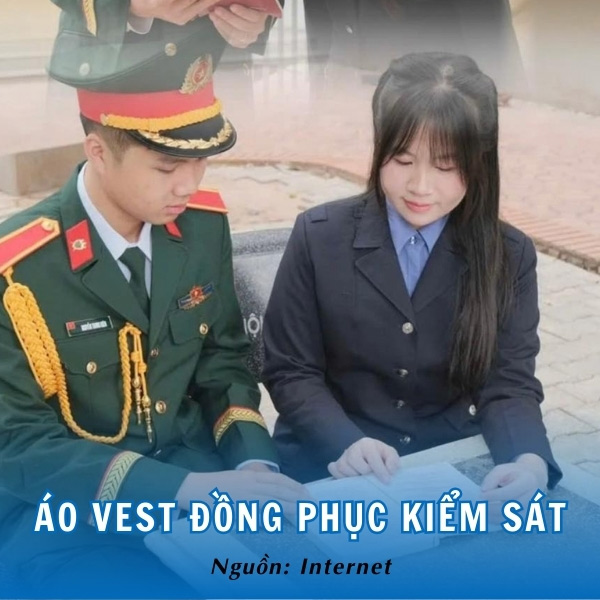 Nữ sinh duyên dáng và chỉn chu trong đồng phục vest Trường Đại học Kiểm Sát